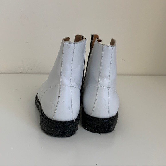 Woman by Common Projects Leather Ankle Combat Boots - Picture 7 of 8